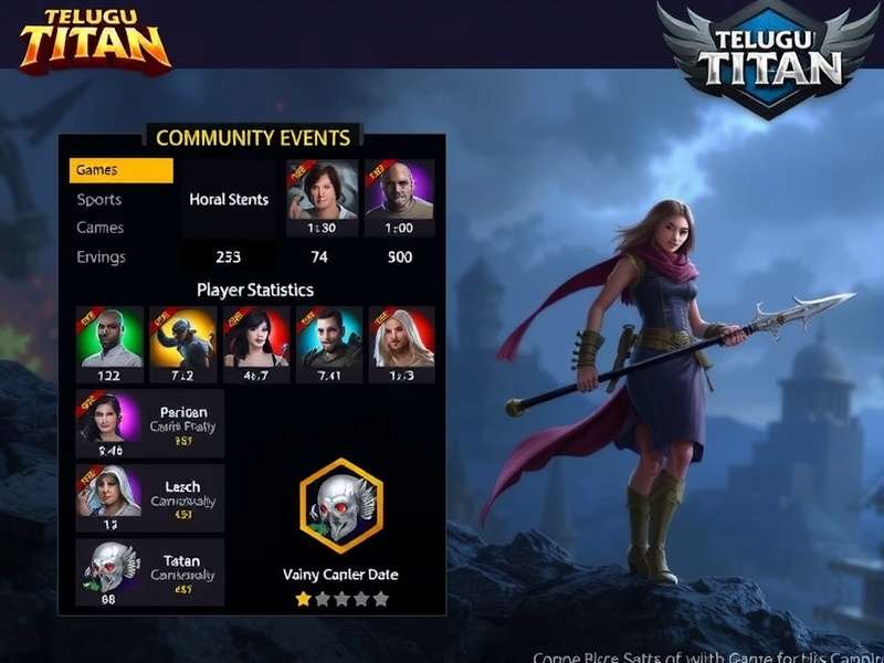 Telugu Titan Game Interface